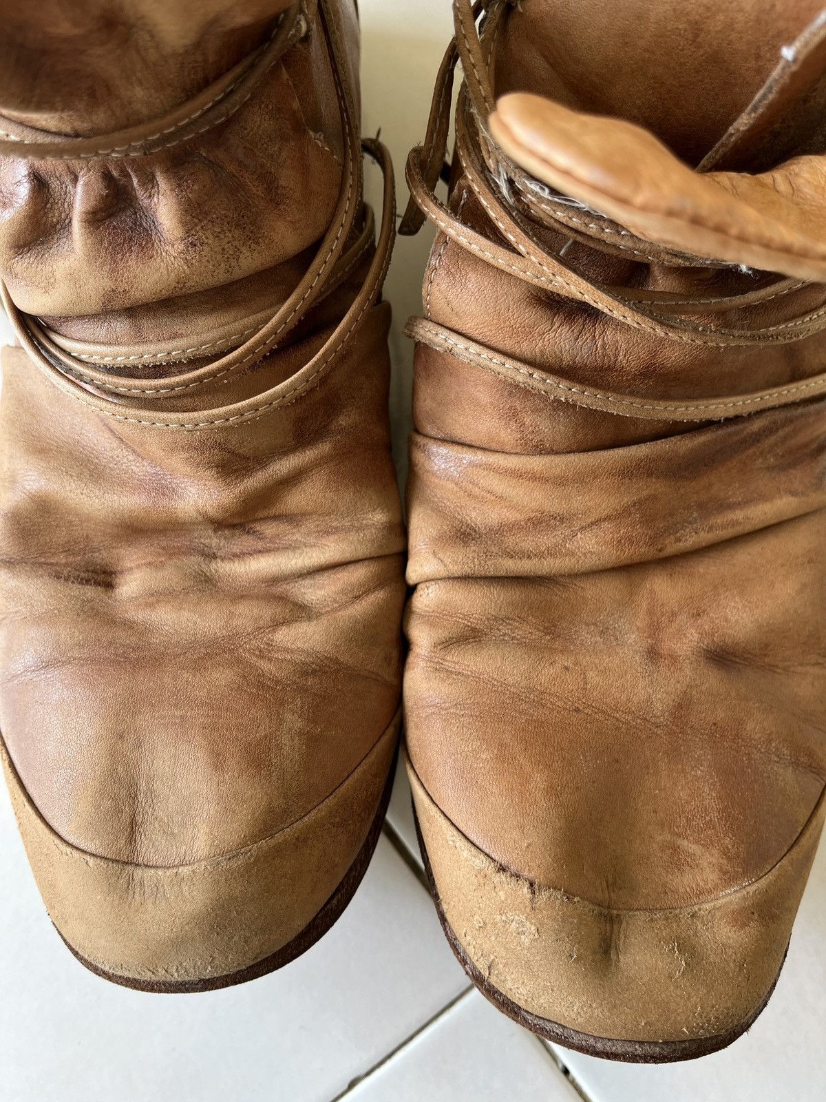 Japanese Brand 2000’s Whoop EE Lace Up Boots Size US 8 / EU 41 - 8 Thumbnail