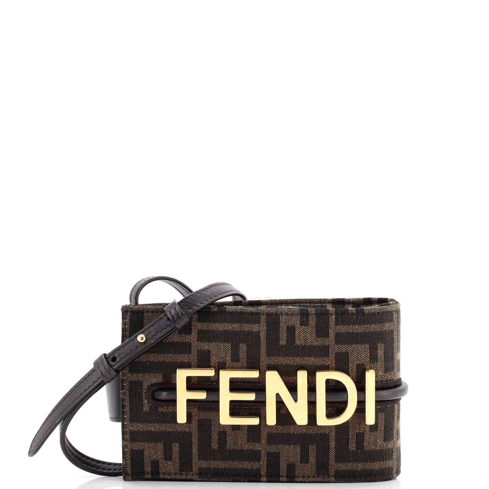 Fendi Logo Phone Holder Bag Size ONE SIZE - 1 Thumbnail