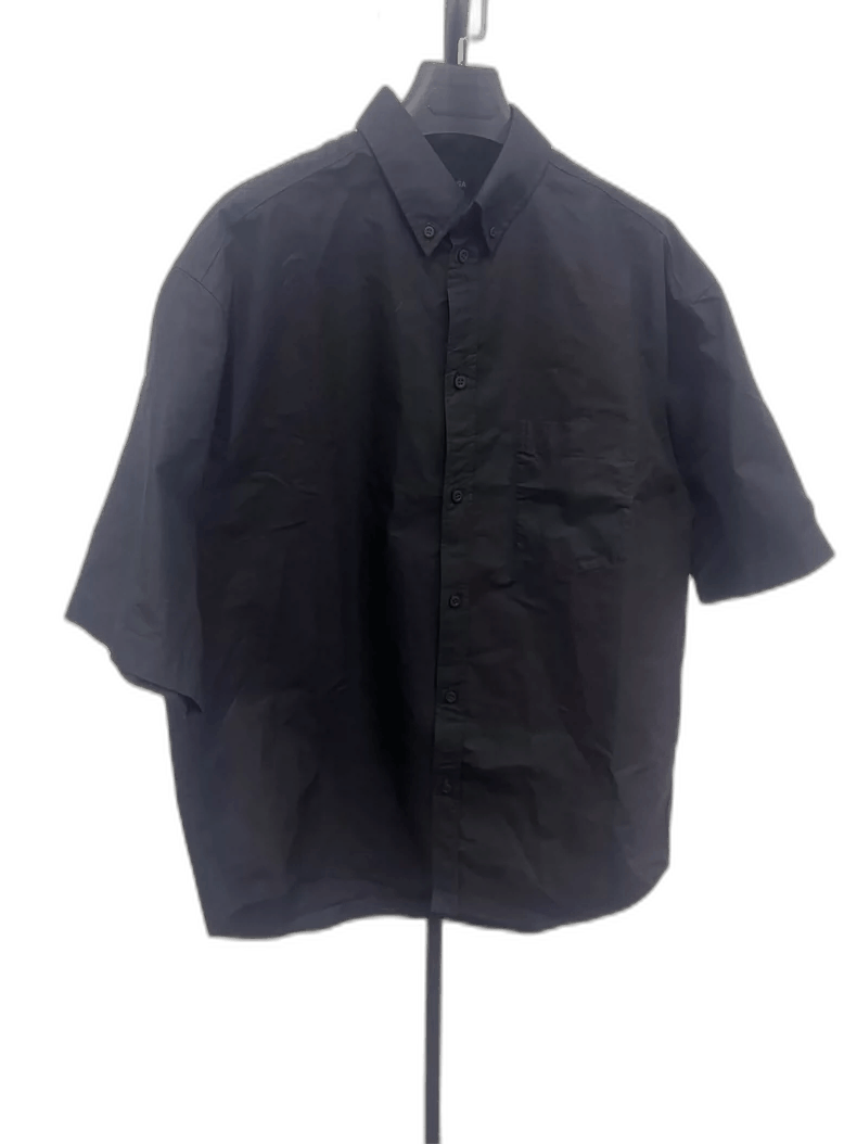Balenciaga Balenciaga Short Sleeve Button-Up Shirt Size US M / EU 48-50 / 2 - 1 Thumbnail