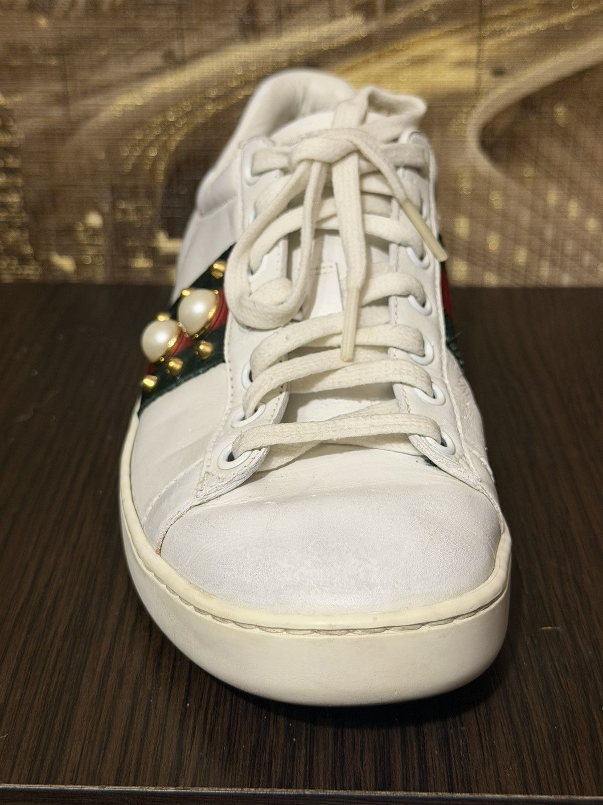 Gucci Gucci ACE Studded Pearl Size 35 1/2 Size US 5.5 / IT 35.5 - 16 Thumbnail