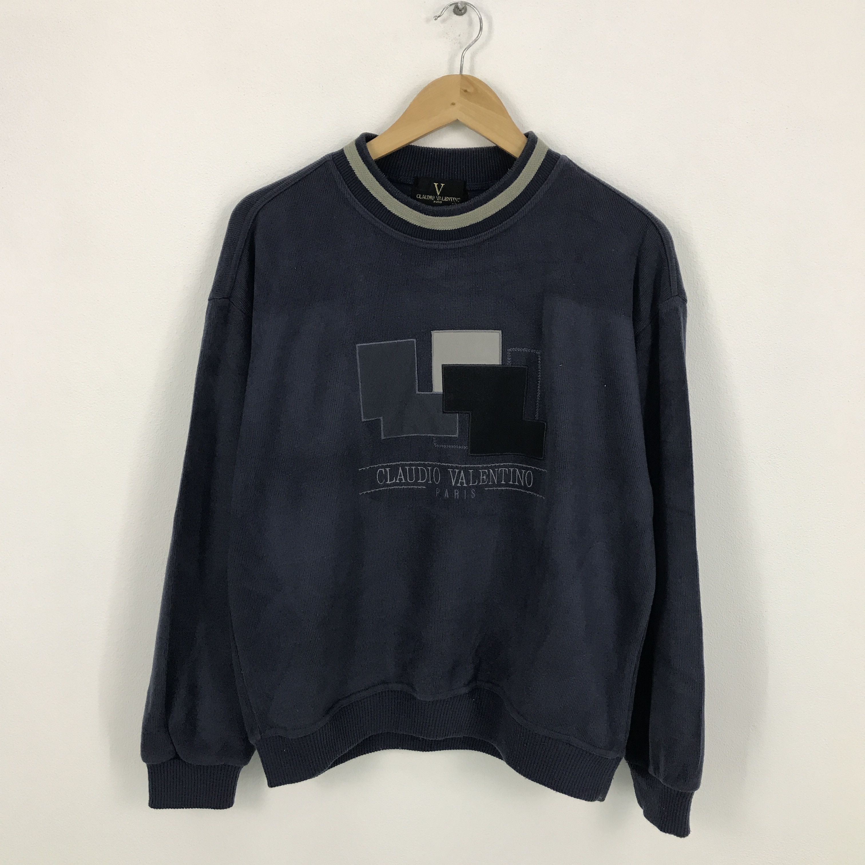 Japanese Brand claudio valentino paris sweatshirts Size US L / EU 52-54 / 3 - 1 Thumbnail