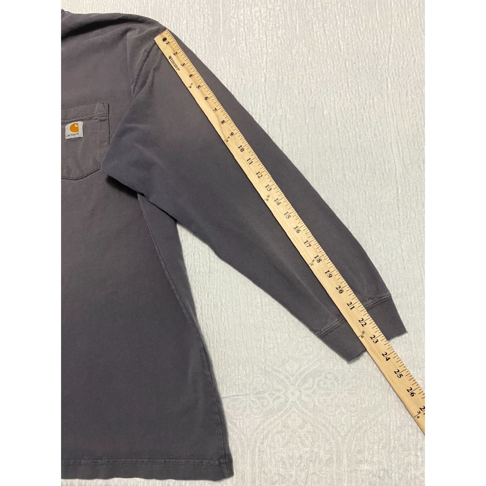 Carhartt VINTAGE Carhartt Long Sleeve Shirt Men's XL Gray Front Pocket 1/4 Button Size US XL / EU 56 / 4 - 7 Thumbnail