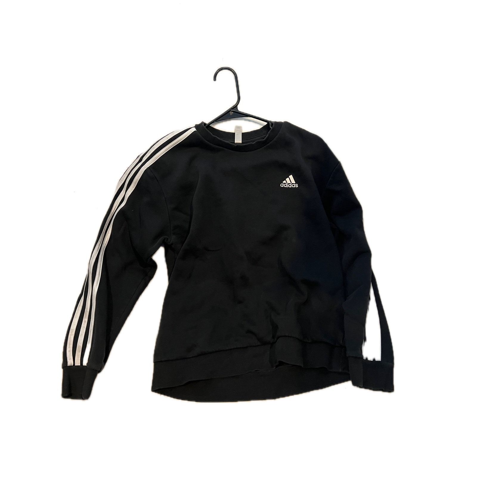 Adidas Adidas Black Crewneck Sweatshirt Mens Medium Size US M / EU 48-50 / 2 - 1 Thumbnail