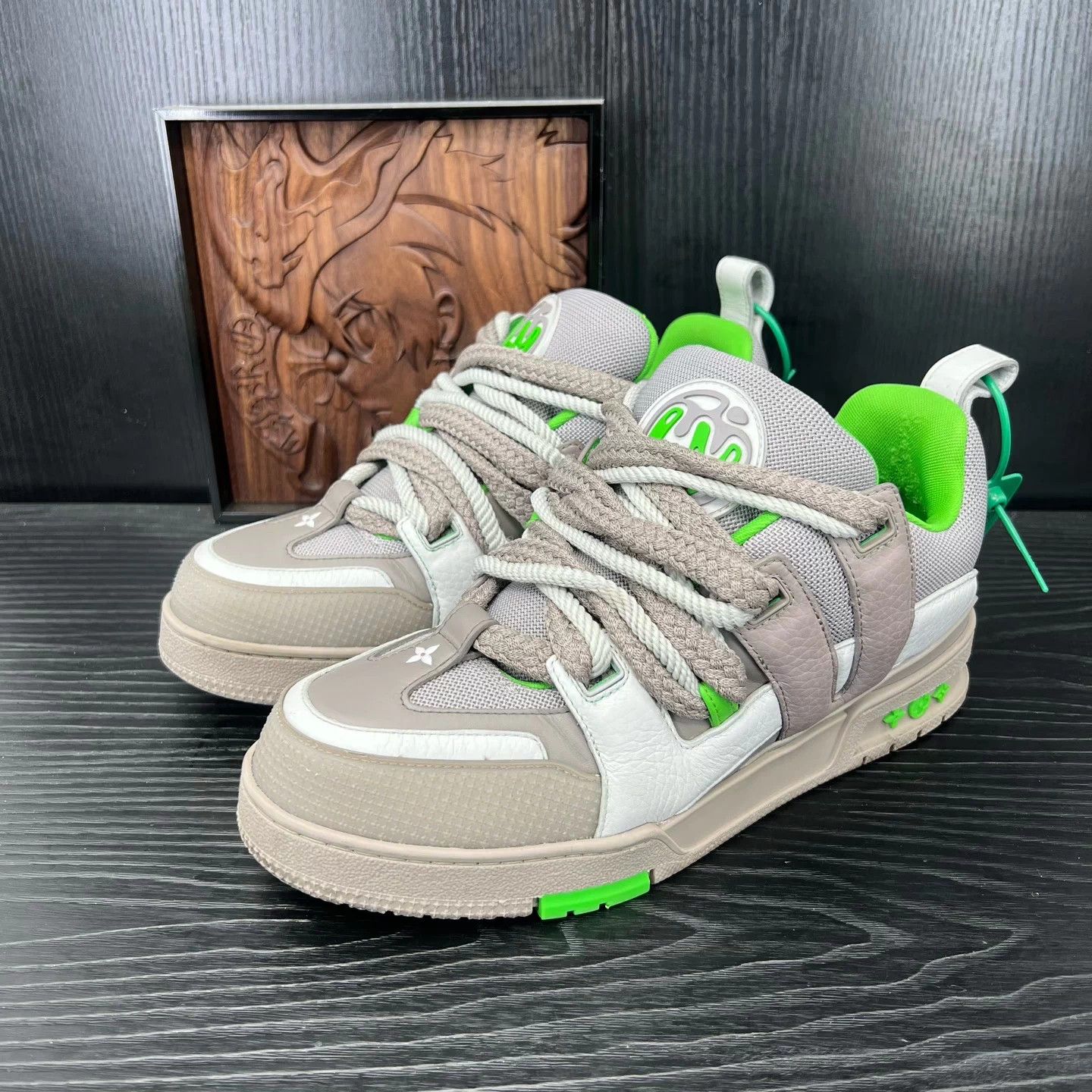 Louis Vuitton LV Skate Shoes Gray 7/41 New Box Size US 8 / EU 41 - 1 Thumbnail
