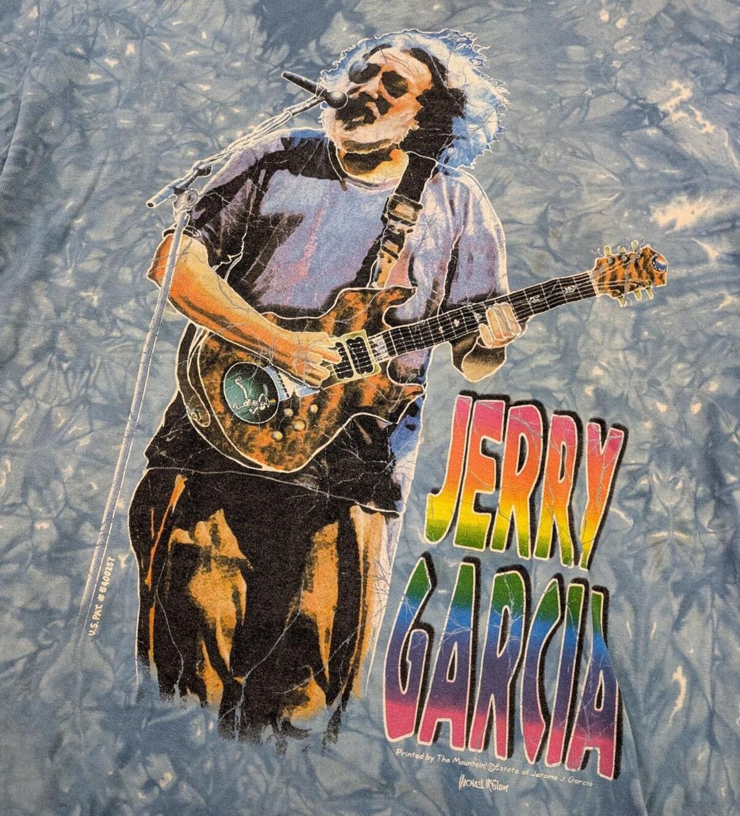 The Mountain Vintage 90s Jerry Garcia The Grateful Dead Tie Dye T-shirt Size US XL / EU 56 / 4 - 2 Thumbnail