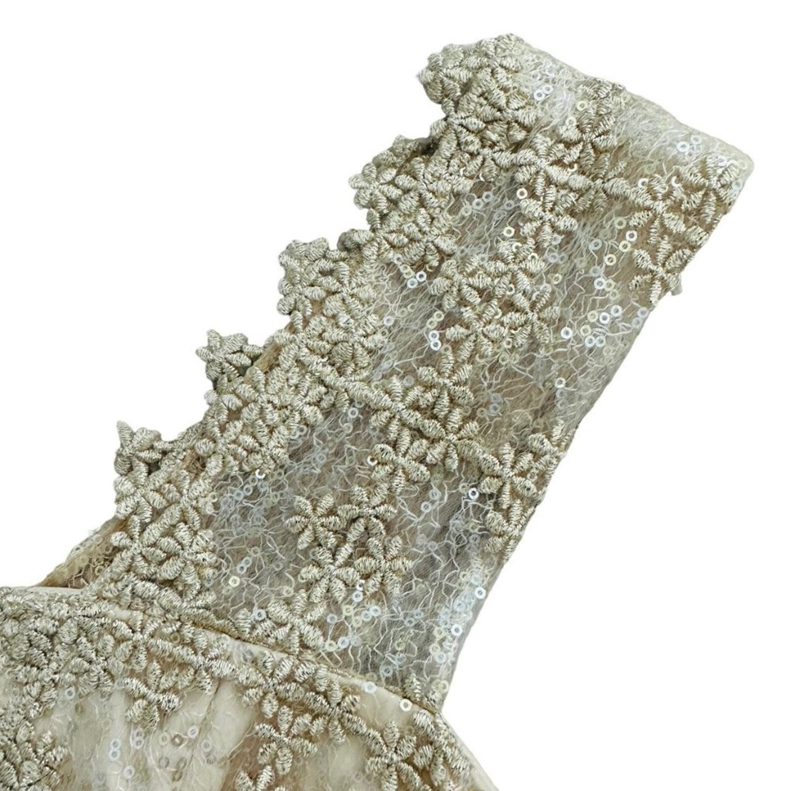 Kay Unger Lace Sequined Cocktail Dress Size 8