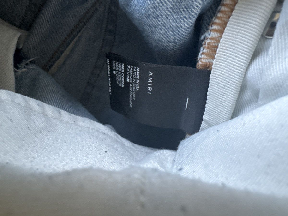 Amiri Amiri Relaxed Blue Patch Denim Size US 32 / EU 48 - 9 Thumbnail
