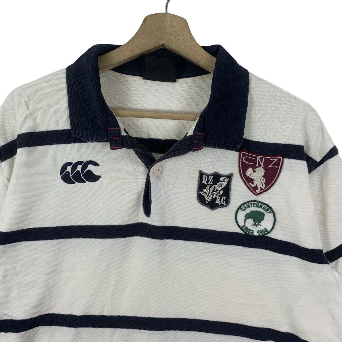 Canterbury of New Zealand CANTERBURY OF NEW ZEALAND Rugby Striped Tee Shirt Polo Top Size US L / EU 52-54 / 3 - 5 Thumbnail