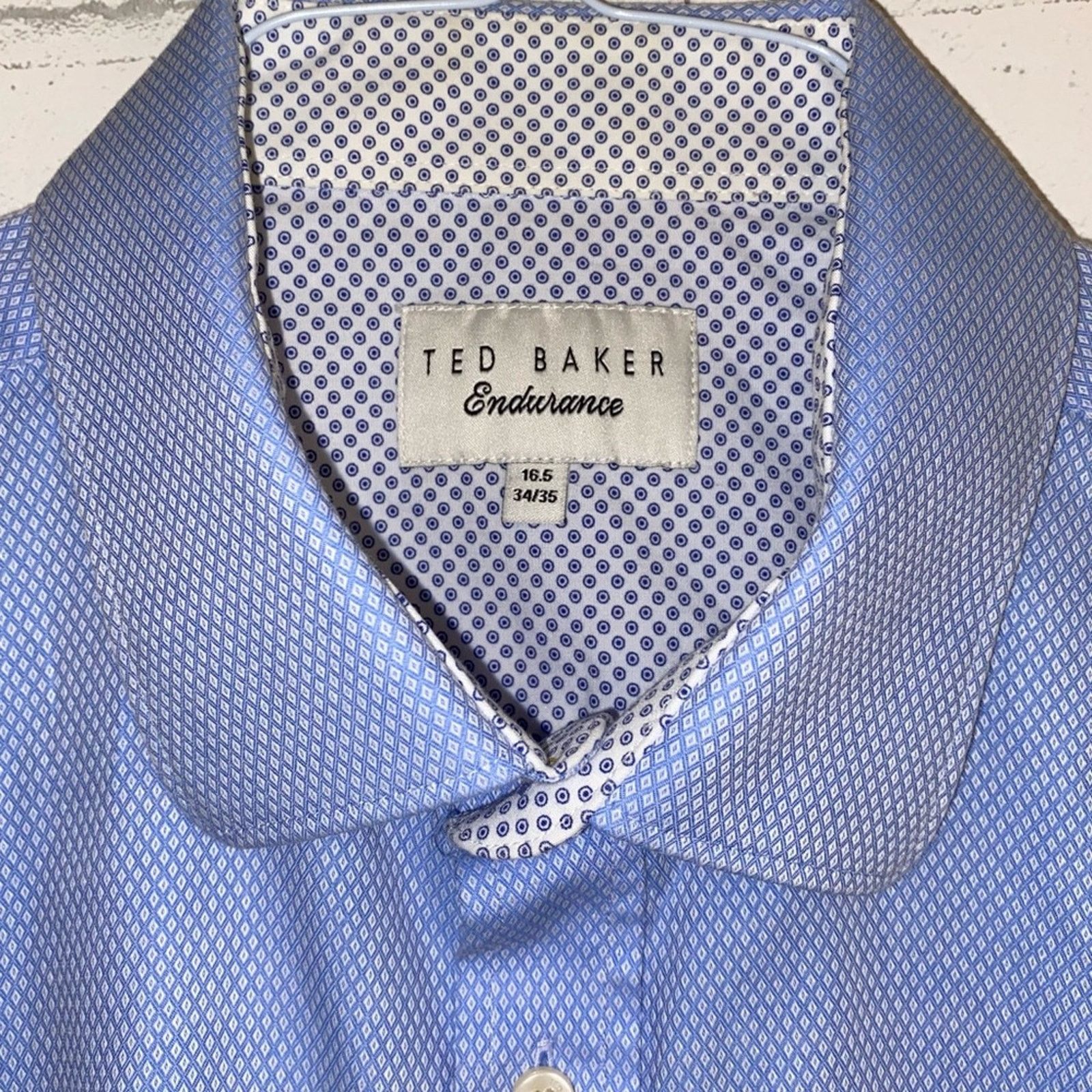 Ted Baker Ted Baker $120 Endurance Performance Shirt Blue 16.5” 34-35 Size US M / EU 48-50 / 2 - 4 Thumbnail