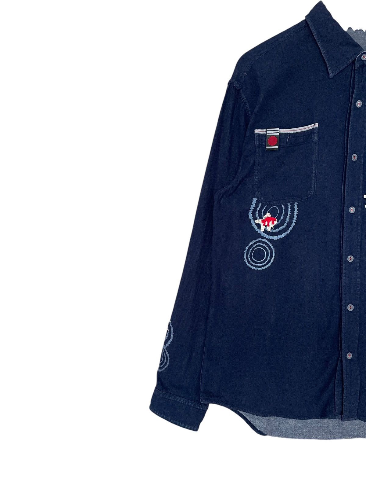 Japanese Brand Vintage Japanese Brand Sanmaruichi Sukajan Shirt 1990s Size US XXL / EU 58 / 5 - 3 Thumbnail
