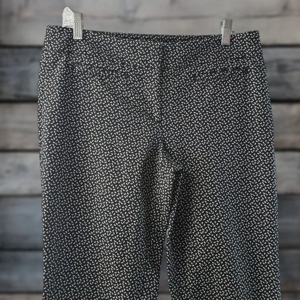 Loft LOFT Marisa Pants 8 Black Cotton Blend Mid Rise Womens Pants Woman Size 30" / US 8 / IT 44 - 1 Thumbnail