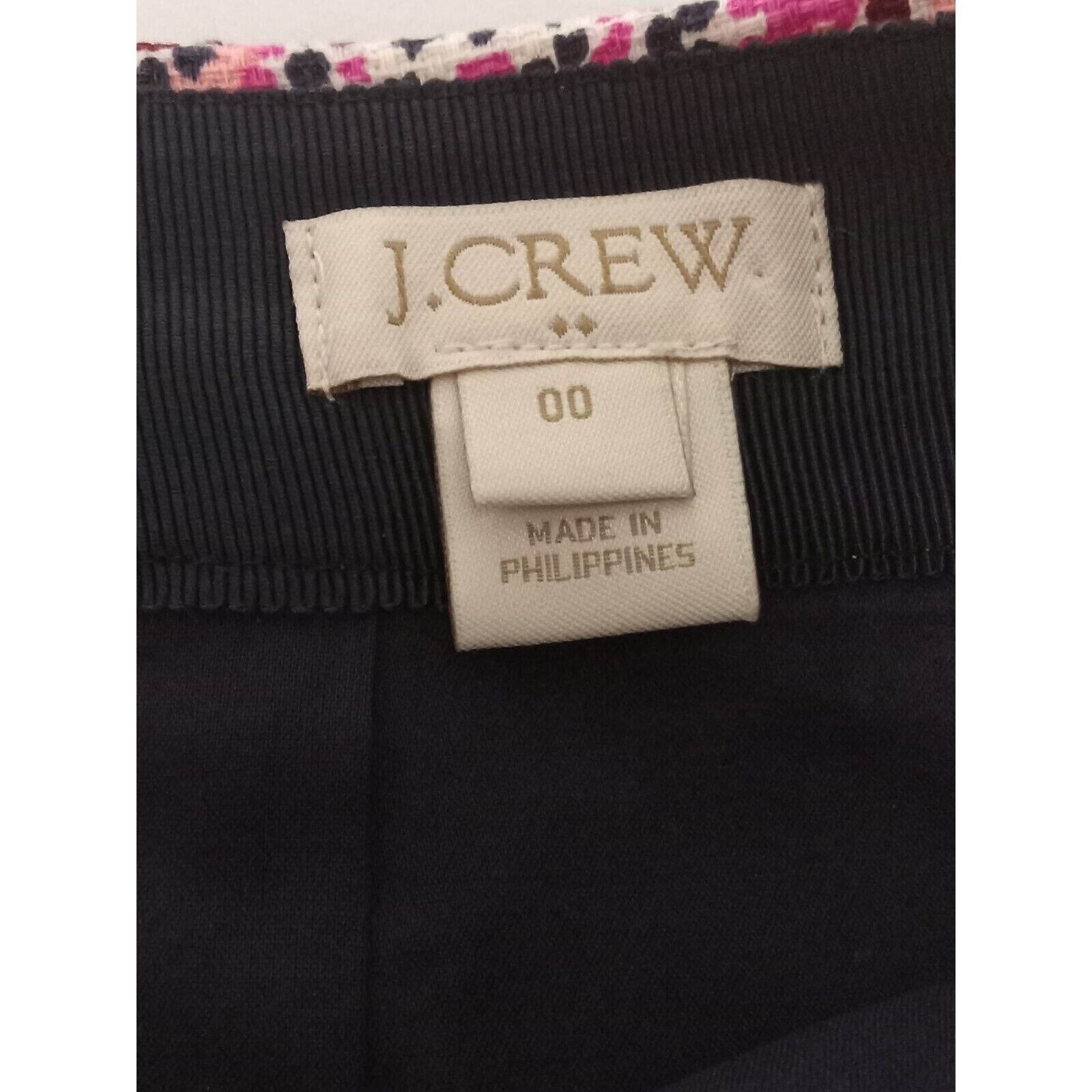 J.Crew Vintage J.Crew Mini Skirt 00 Lined Pleated Back Zip Floral Size 24" / US 00 / IT 34 - 5 Thumbnail
