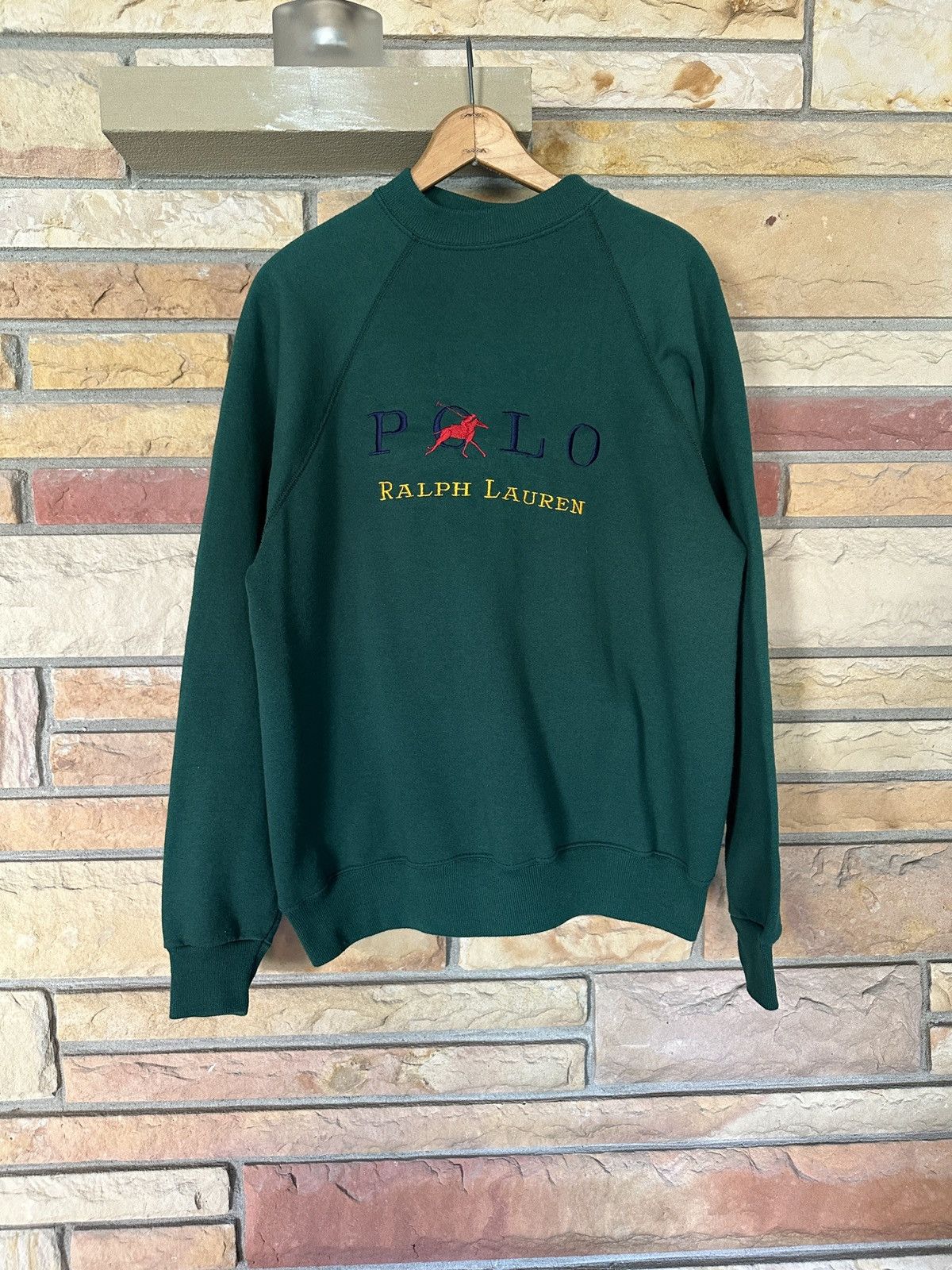 Vintage Vintage 90s Polo Ralph Lauren Bootleg Embroidered Sweatshirt Size US XL / EU 56 / 4 - 1 Thumbnail