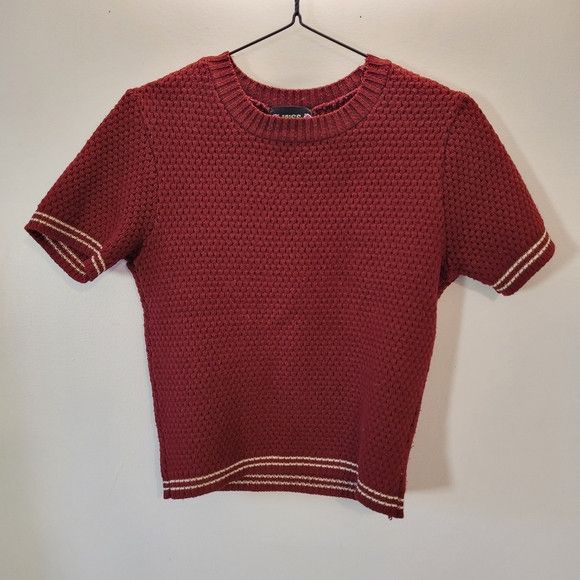 Other Miss Fortune Women's Short Sleeve Knit Retro Top - Xs Size XS / US 0-2 / IT 36-38 - 1 Thumbnail
