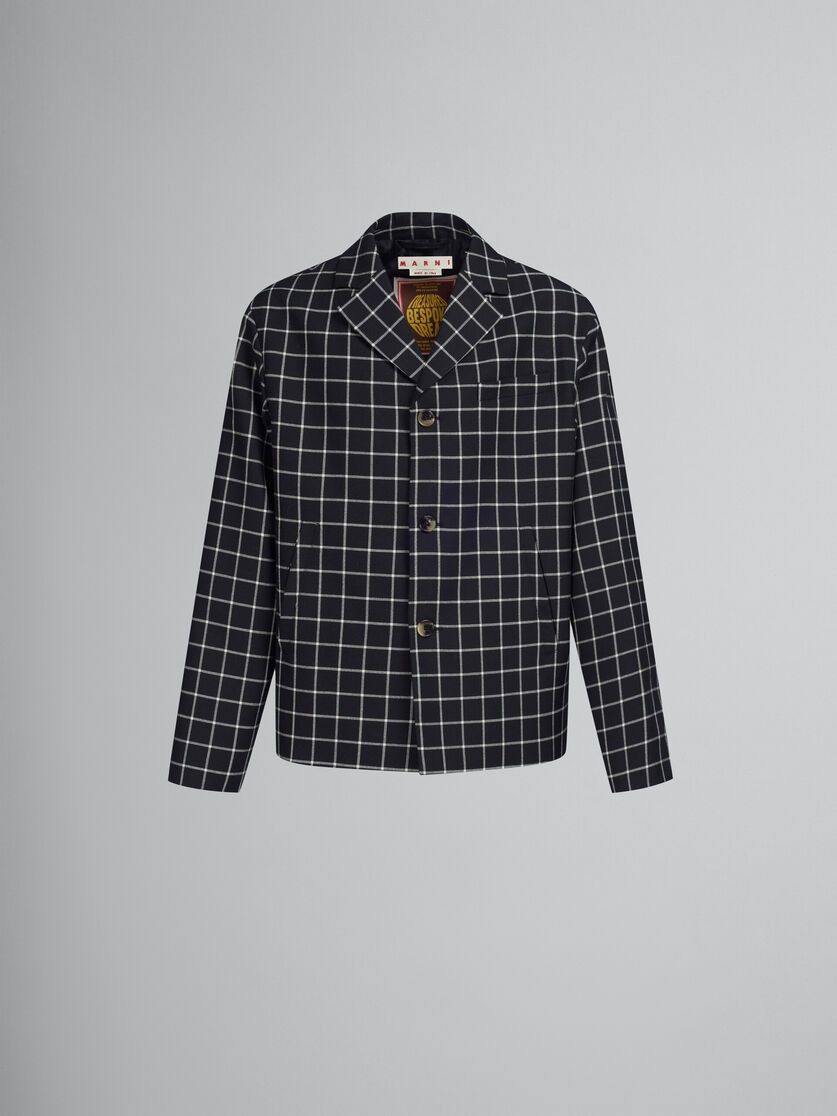 Marni o1w1db10824 Checked Jacket in Black White Size US L / EU 52-54 / 3 - 1 Thumbnail