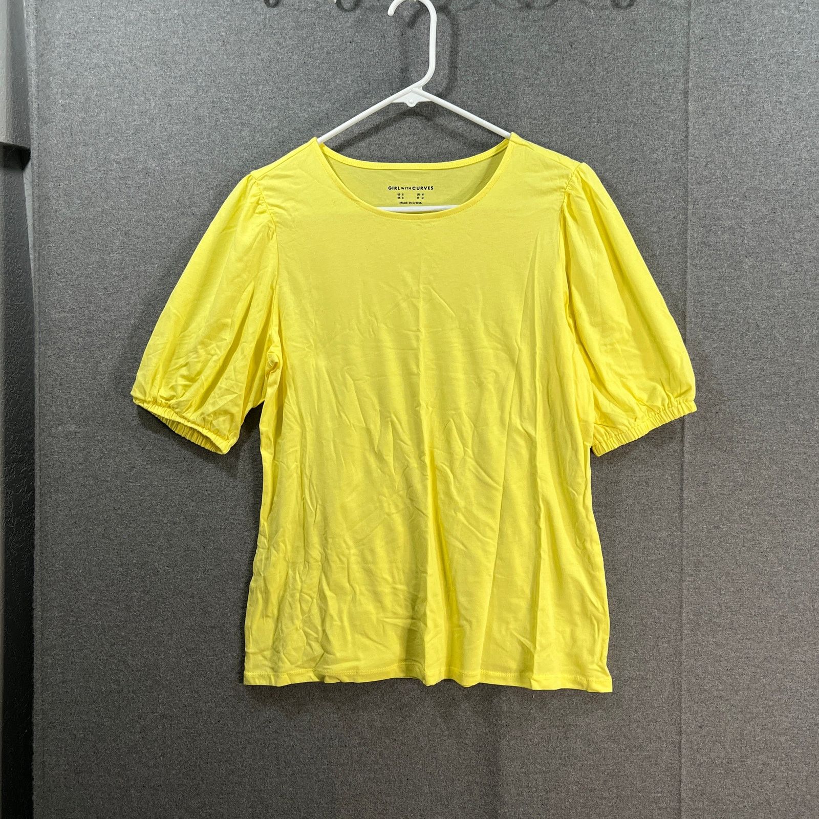 Other Girl With Curves Scoop Neck Knit Top Lemon, Small Size S / US 4 / IT 40 - 1 Thumbnail