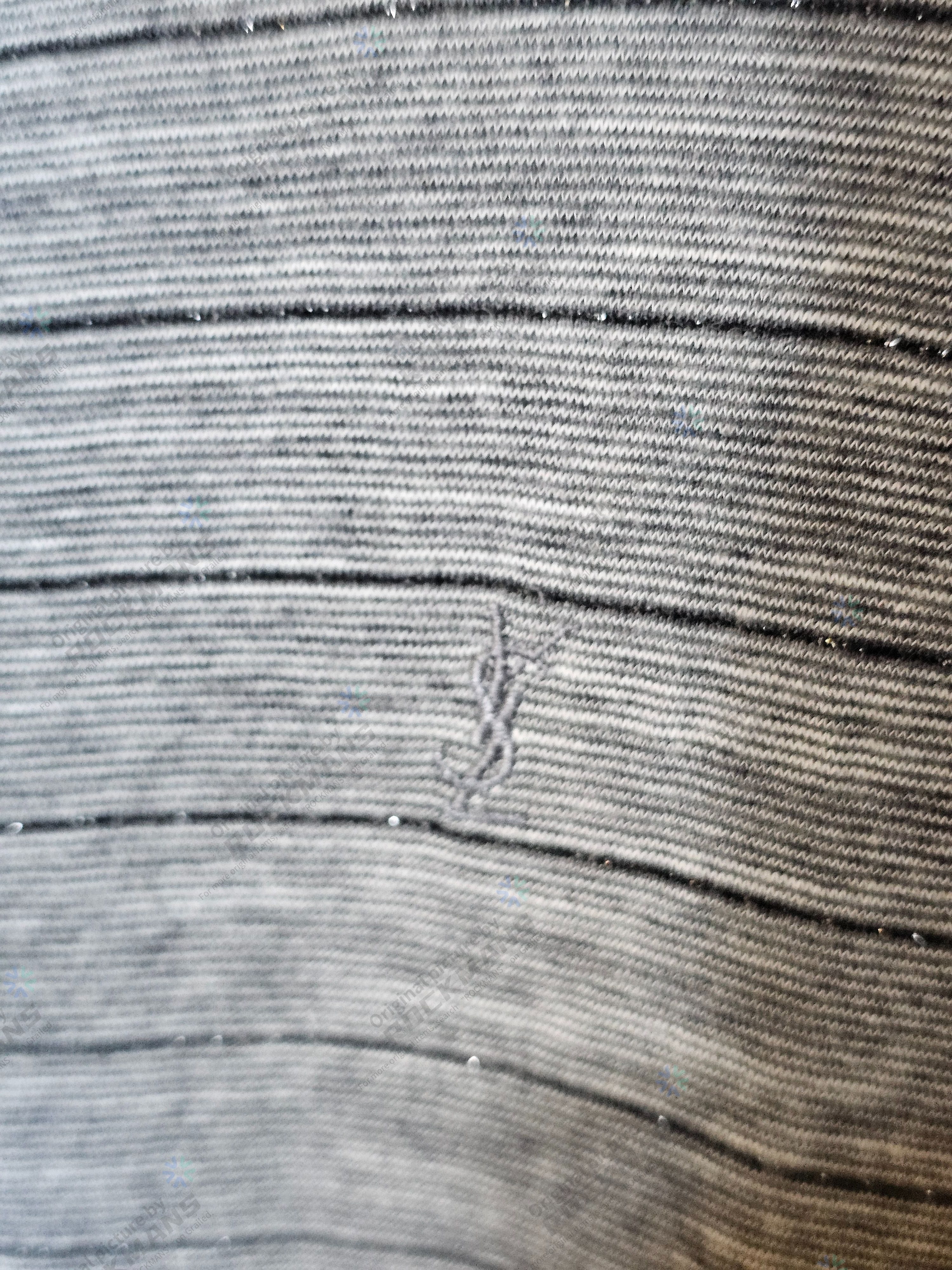 Saint Laurent Paris Saint Laurent Shimmering Stripe Overisze T-Shirt Size US L / EU 52-54 / 3 - 4 Thumbnail