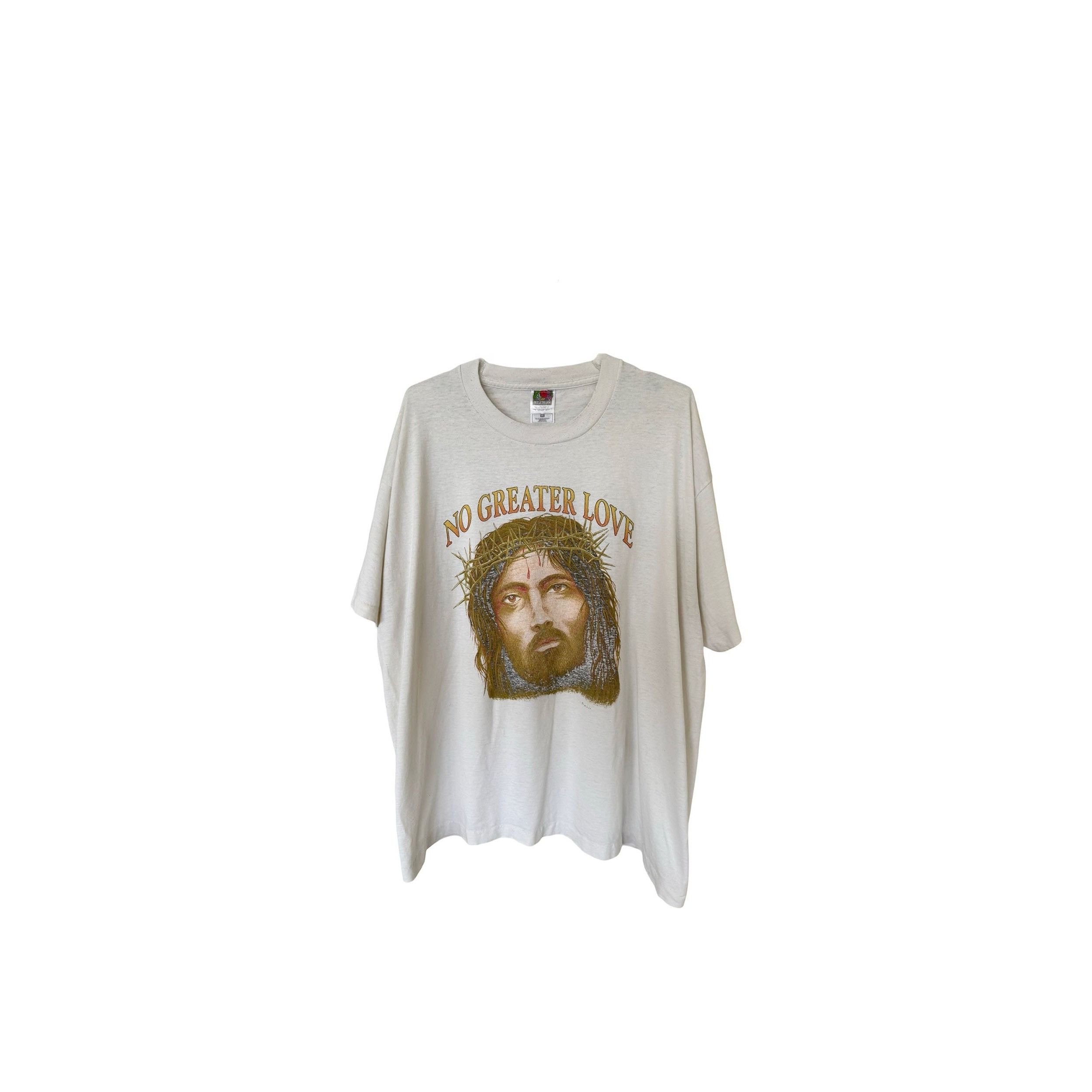 Vintage No Greater Love Jesus Tee Size US XL / EU 56 / 4 - 1 Thumbnail