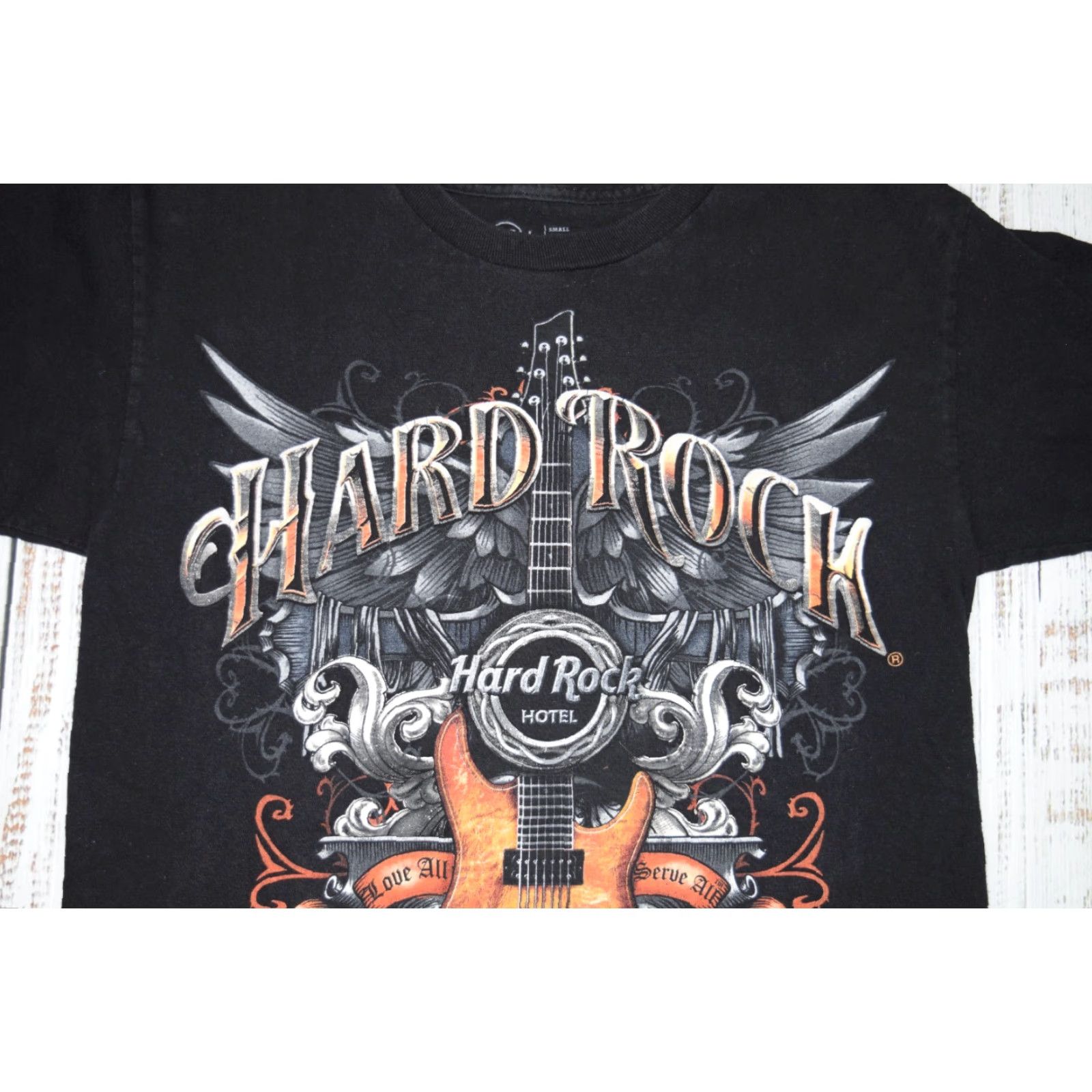 Hard Rock Cafe HARD ROCK CAFE Graphic T-Shirt Men’s Small Black Guitar 90s Gothic Punk Florida Size US S / EU 44-46 / 1 - 2 Thumbnail