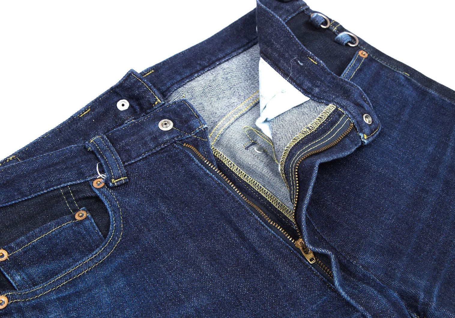 Ganryu Zippered Design Denim Pants in Indigo L Size US 38 / EU 54 - 5 Thumbnail