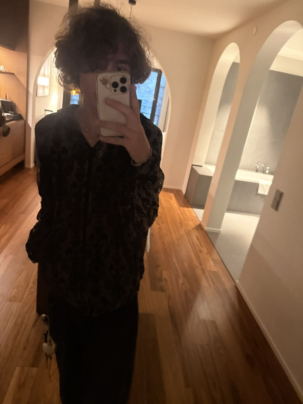 If Six Was Nine lace velvet hoodie!! Size US S / EU 44-46 / 1 - 8 Thumbnail