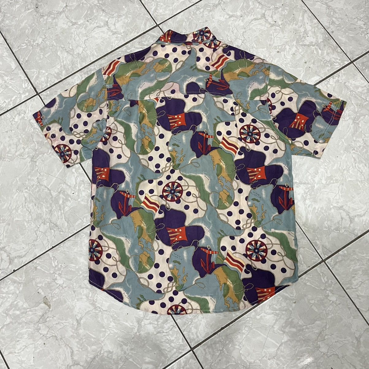 Kapital DELETE TODAY‼️Cassoni Italy Silk Shirt Nautical Vintage Size US S / EU 44-46 / 1 - 10 Thumbnail