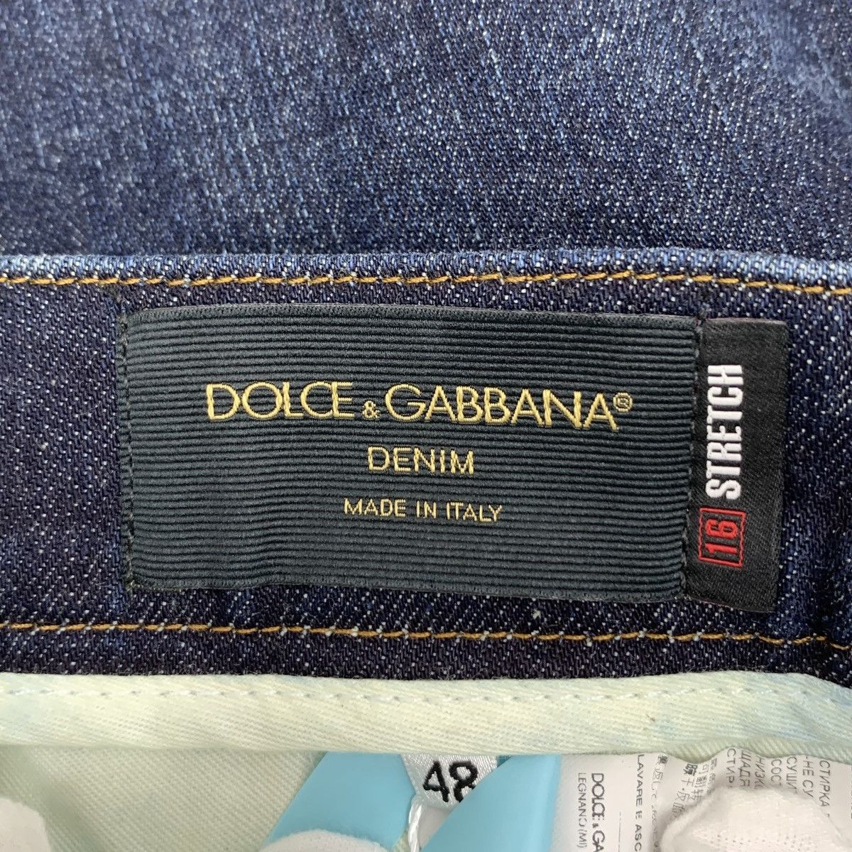 Dolce & Gabbana Dolce & Gabbana Navy Blue Cotton Denim Casual Pants K26WX Size US 34 / EU 50 - 8 Thumbnail