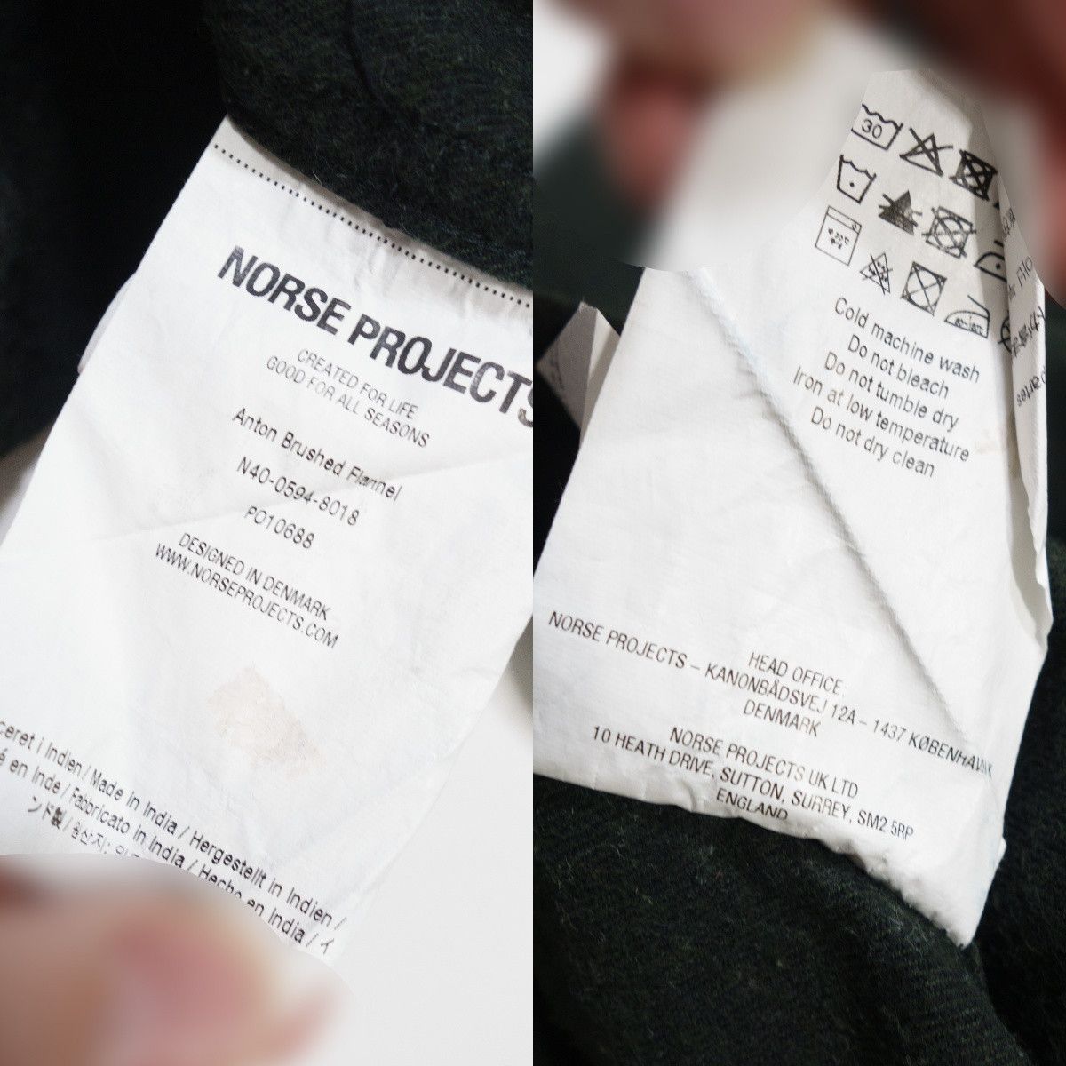 Norse Projects Anton Brushed Flannel Shirt Size US M / EU 48-50 / 2 - 8 Thumbnail