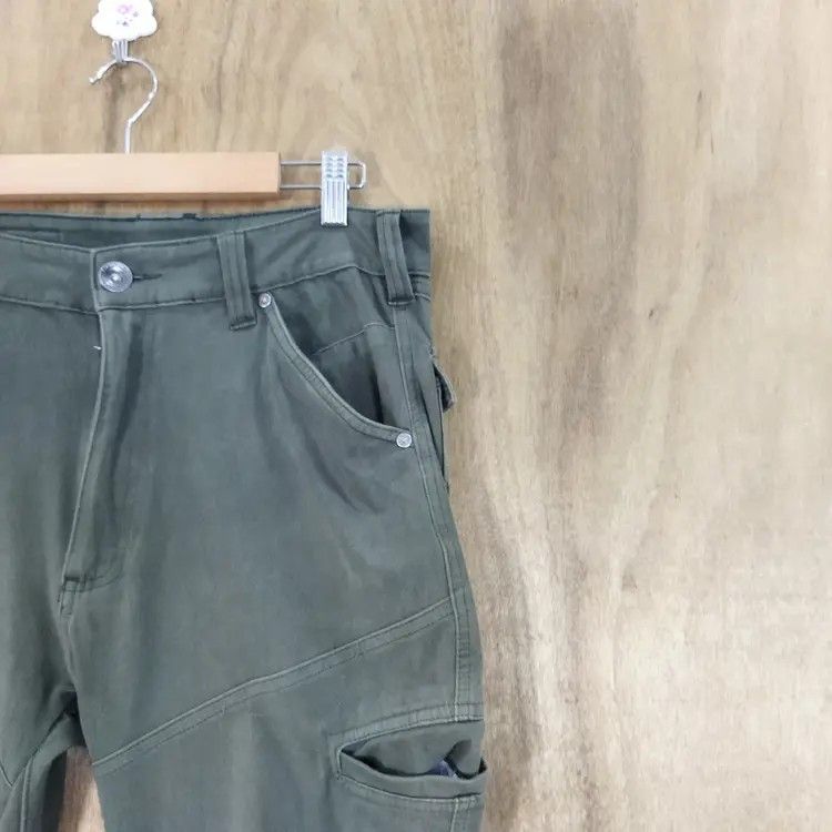 Japanese Brand FIELD CORE STRECTH GREEN CARGO PANTS Size US 32 / EU 48 - 5 Thumbnail