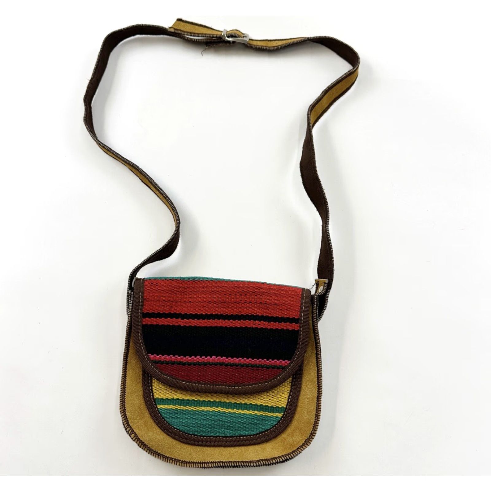 Vintage VINTAGE Kilim Shoulder Bag Purse Crossbody Handmade Moroccan Turkish Adjustable Strap 2 Size ONE SIZE - 2 Thumbnail