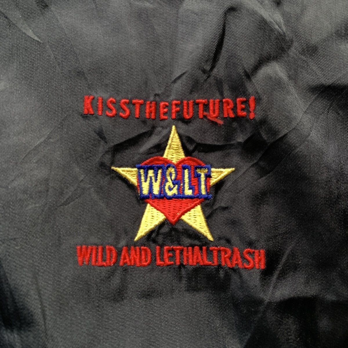 Walter Van Beirendonck Vintage W&LT “Kiss The Future” Embroidery Logo Coach Jacket Size US XL / EU 56 / 4 - 8 Thumbnail
