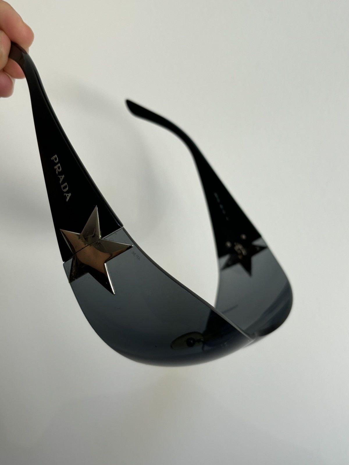 Prada PRADA Sunglassess Star 2004 Star White Ski Shield Mask Fire Size ONE SIZE - 6 Thumbnail