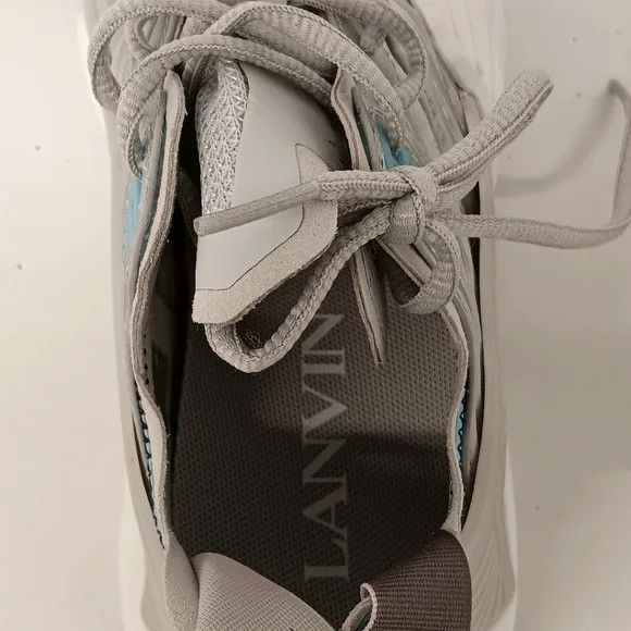 Lanvin Lanvin Flash X Silver Mesh Low-Top Sneakers - EU36/US6 Size US 6 / IT 36 - 14 Thumbnail
