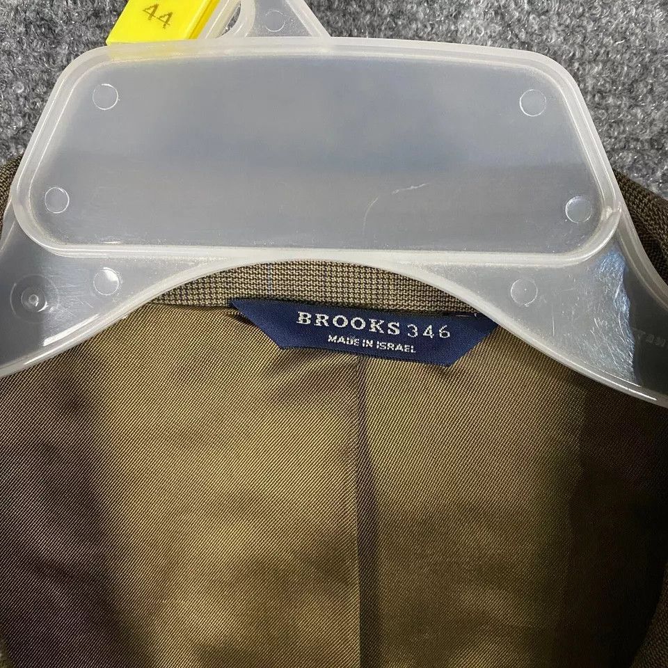 Other Brooks 346 Blazer Suit Men's Size 46 L 100% Wool 3 Buttons Size 46L - 3 Thumbnail