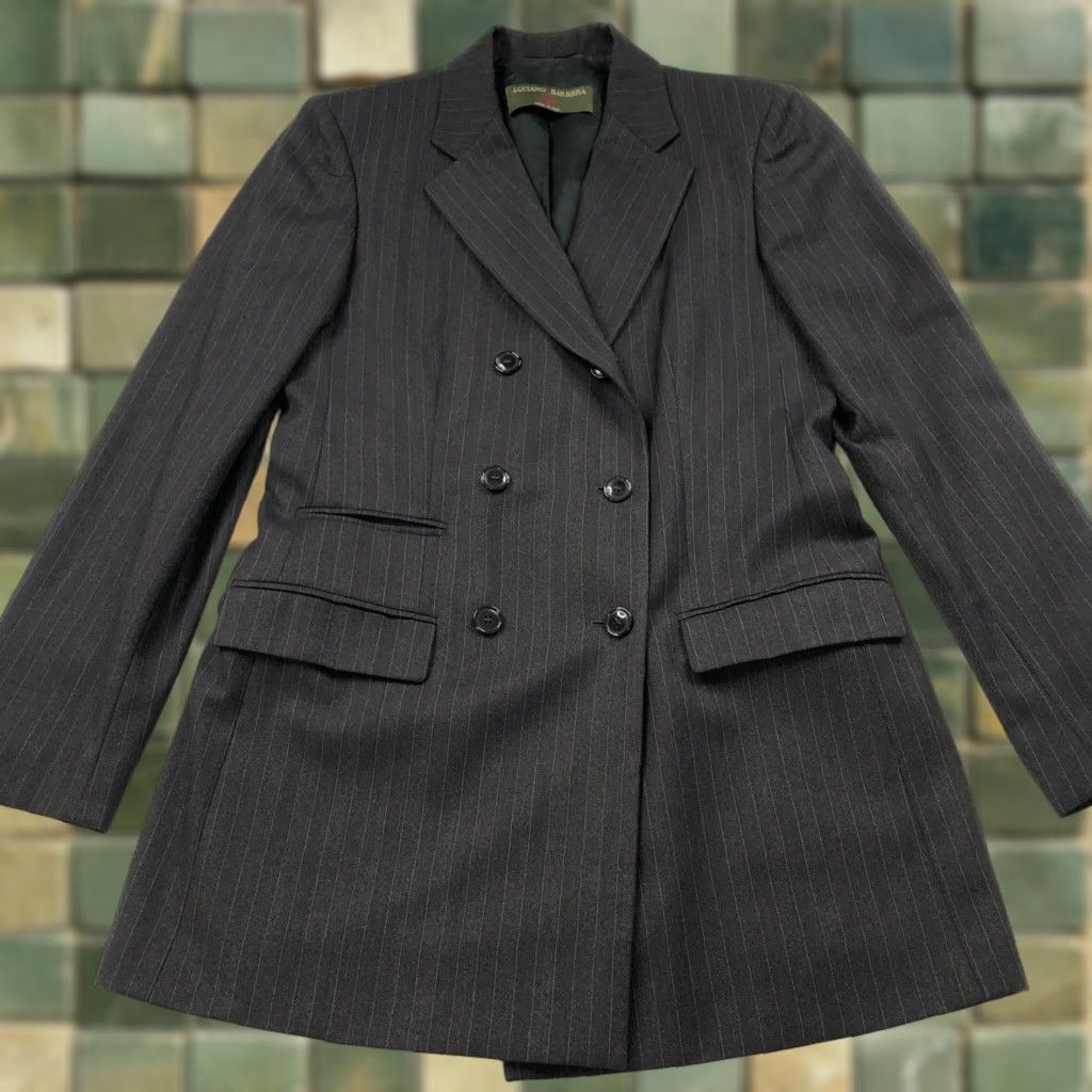Doublet Luciano Barbera Blazer Wool Striped Brown Gray MINT Size M / US 6-8 / IT 42-44 - 1 Thumbnail