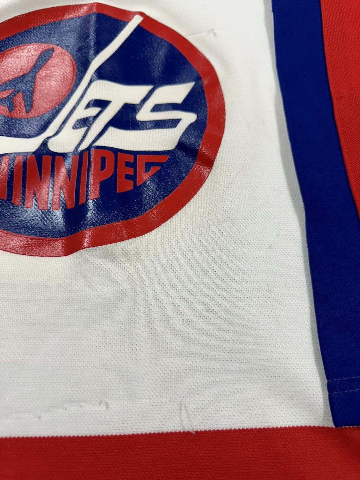 Ccm Vintage 80s CCM Winnipeg Jets NHL Hockey Jersey YOUTH Size XS / US 0-2 / IT 36-38 - 5 Thumbnail