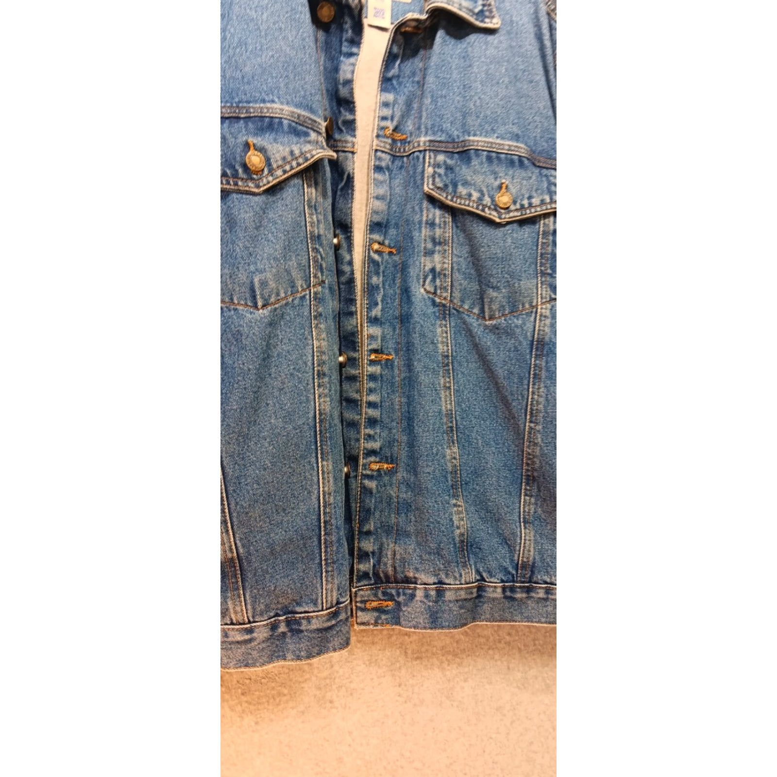 Doublet VINTAGE Horizon Jacket Coat XL Denim Medium Wash Back Button Lined Outerwear Men Varsity 90s Size US XL / EU 56 / 4 - 2 Thumbnail