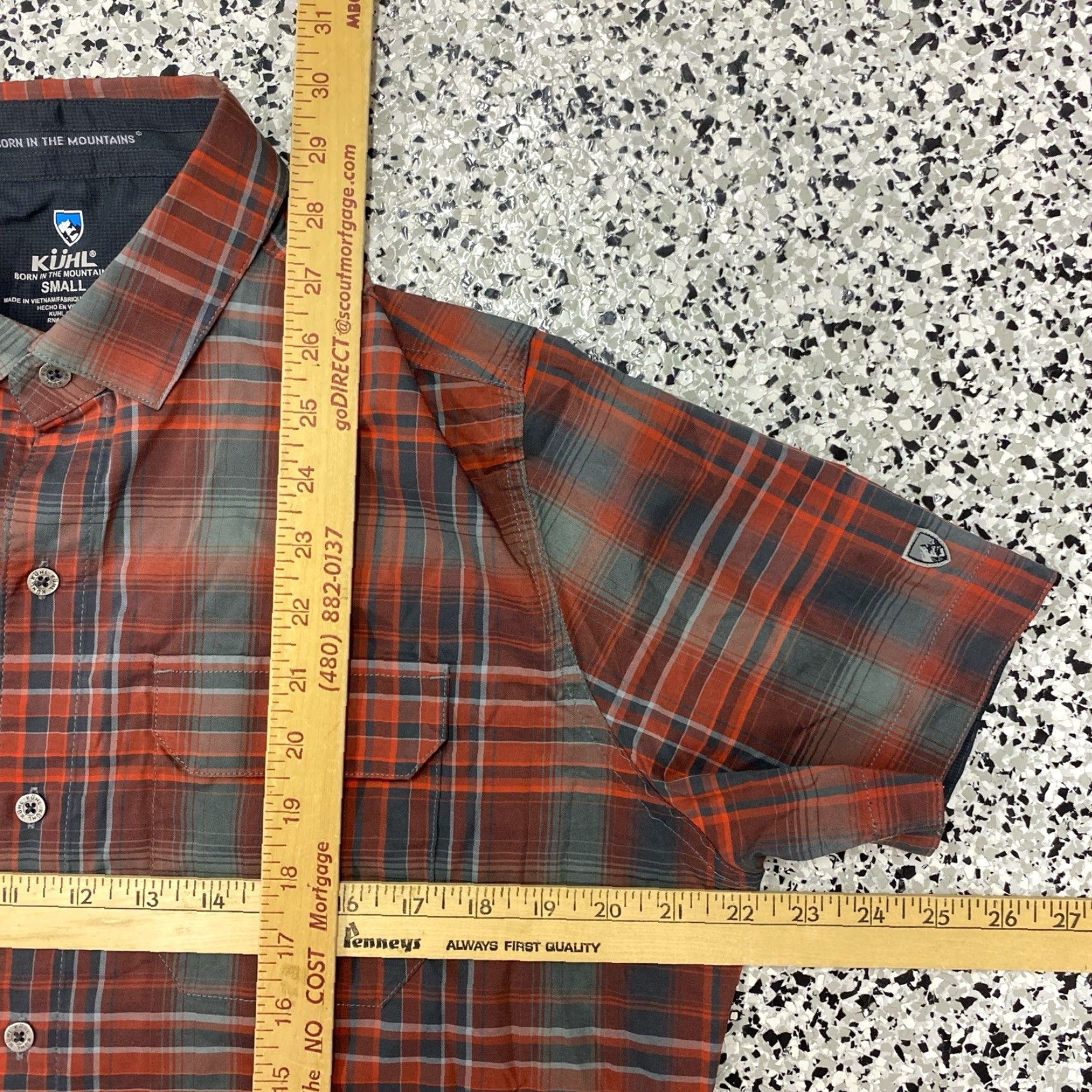 Born Kuhl Born In The Mountain Short Sleeve Shirt Men Size Small Red Size US S / EU 44-46 / 1 - 3 Thumbnail