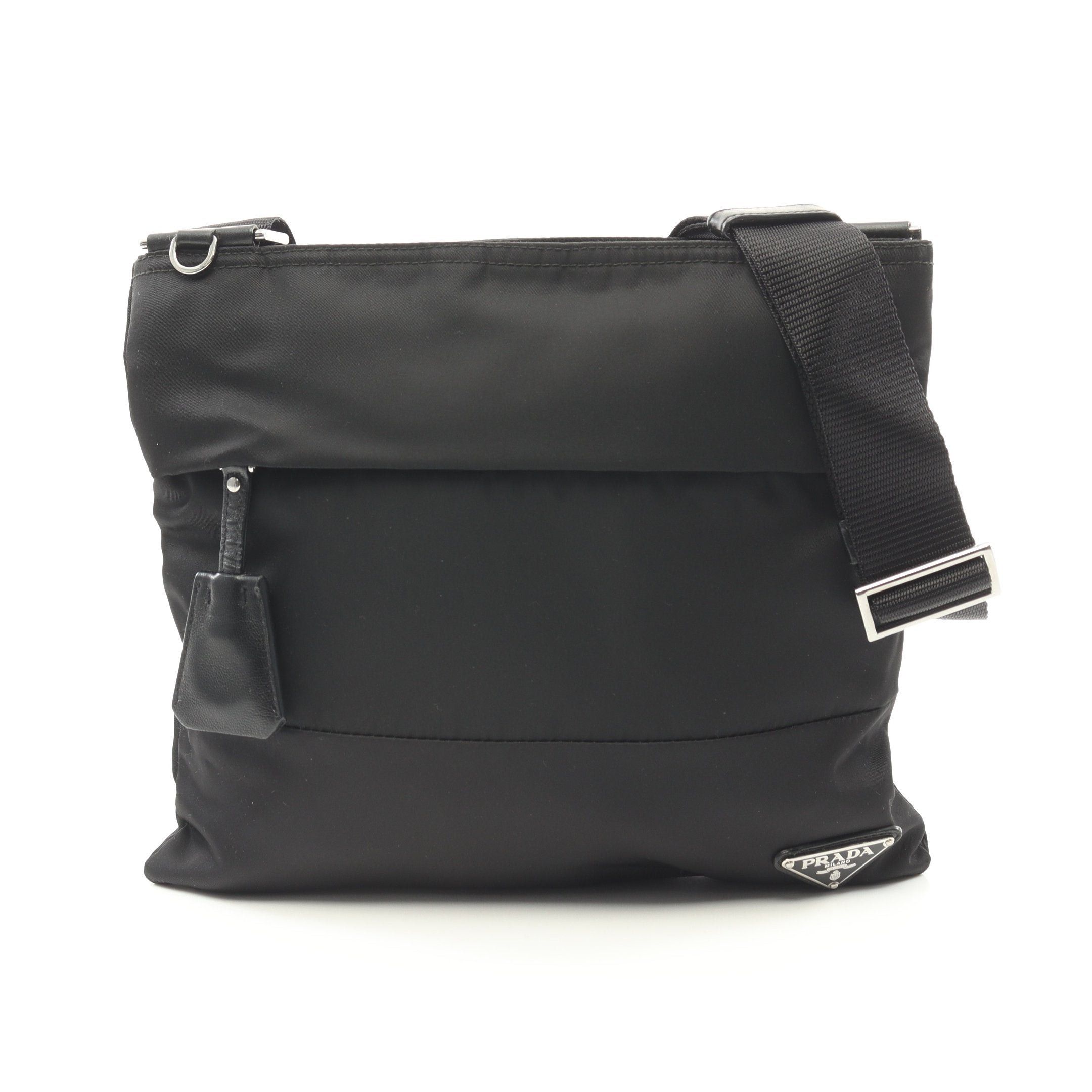 Prada Prada Tessuto Shoulder Bag Nylon Black Size ONE SIZE - 1 Thumbnail