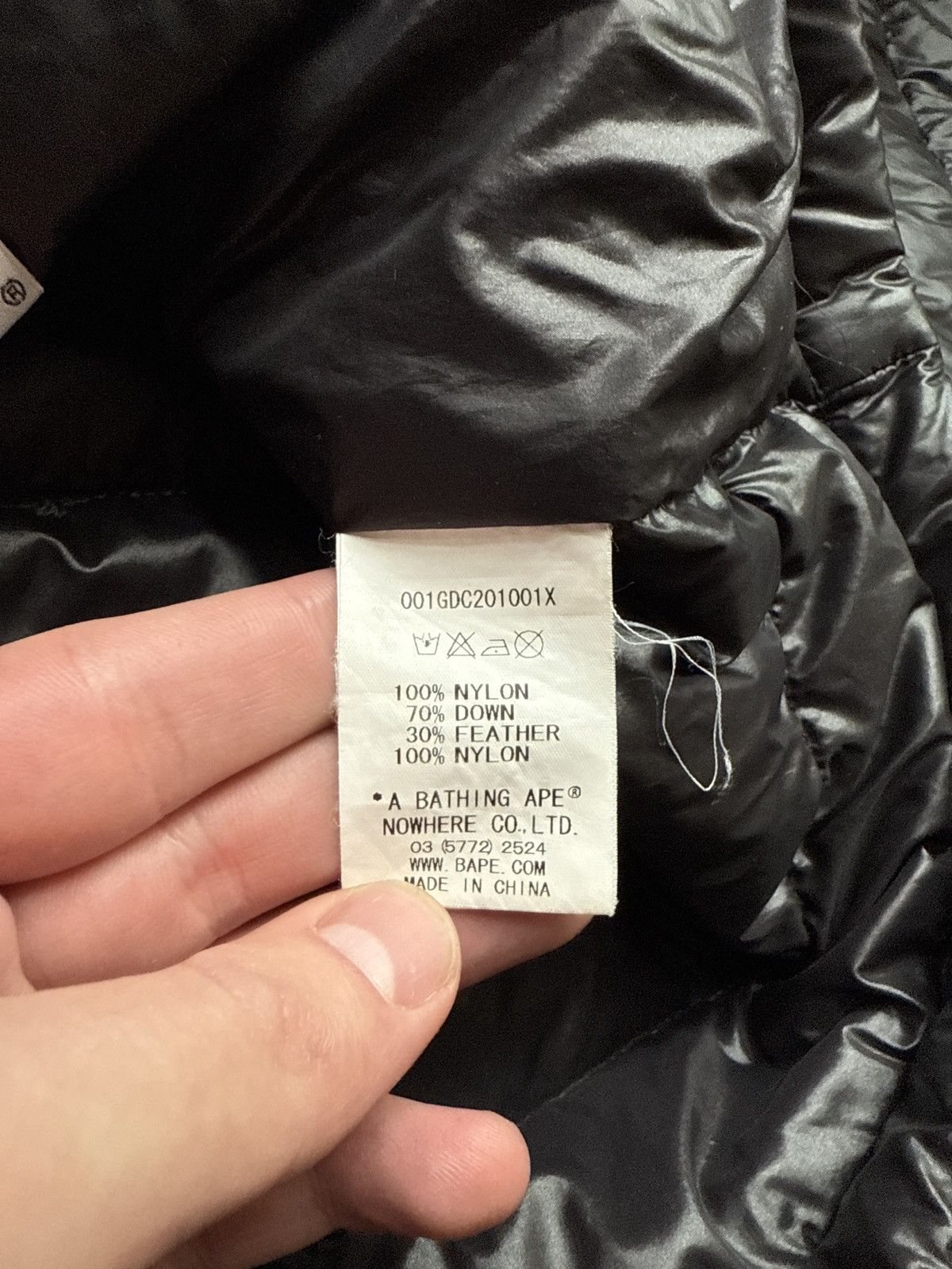 Bape A Bathing Ape Black Down Puffer Jacket Size US XL / EU 56 / 4 - 6 Thumbnail