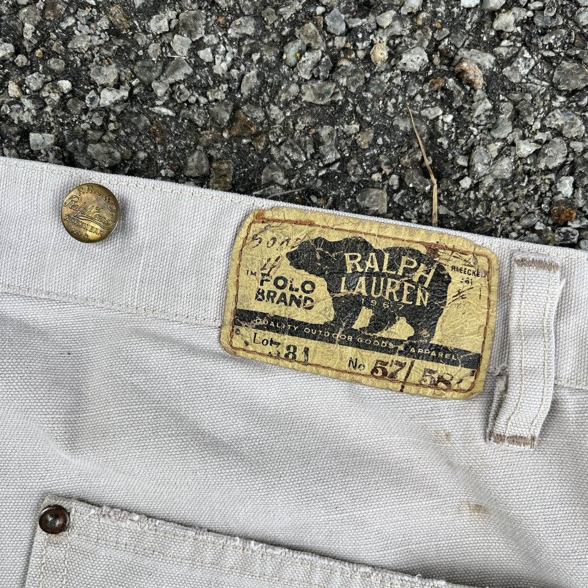 RRL Ralph Lauren RARE‼️Vintage Polo Ralph Lauren Double Knee Workwear Pants Size US 34 / EU 50 - 17 Thumbnail