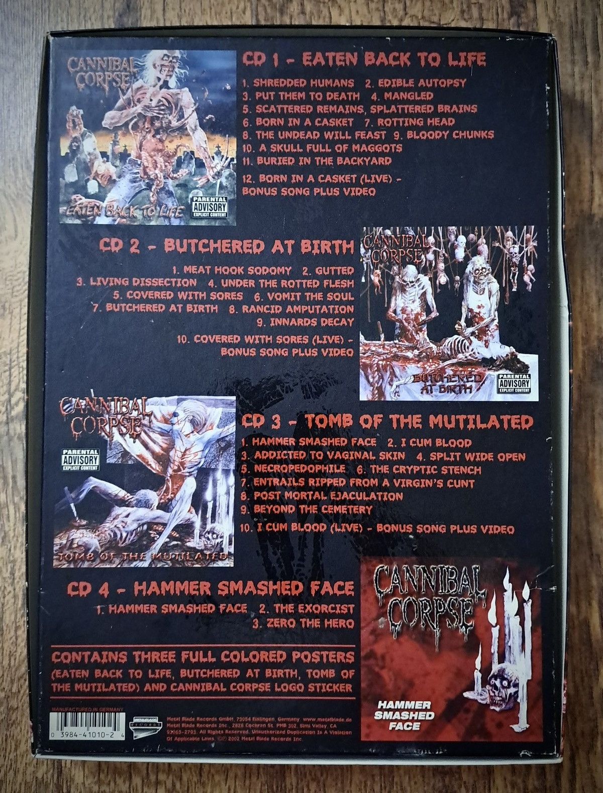 Band Tees × Vintage CANNIBAL CORPSE x Empty CD Box x Signed by Chris Barnes 2002 Size ONE SIZE - 2 Thumbnail