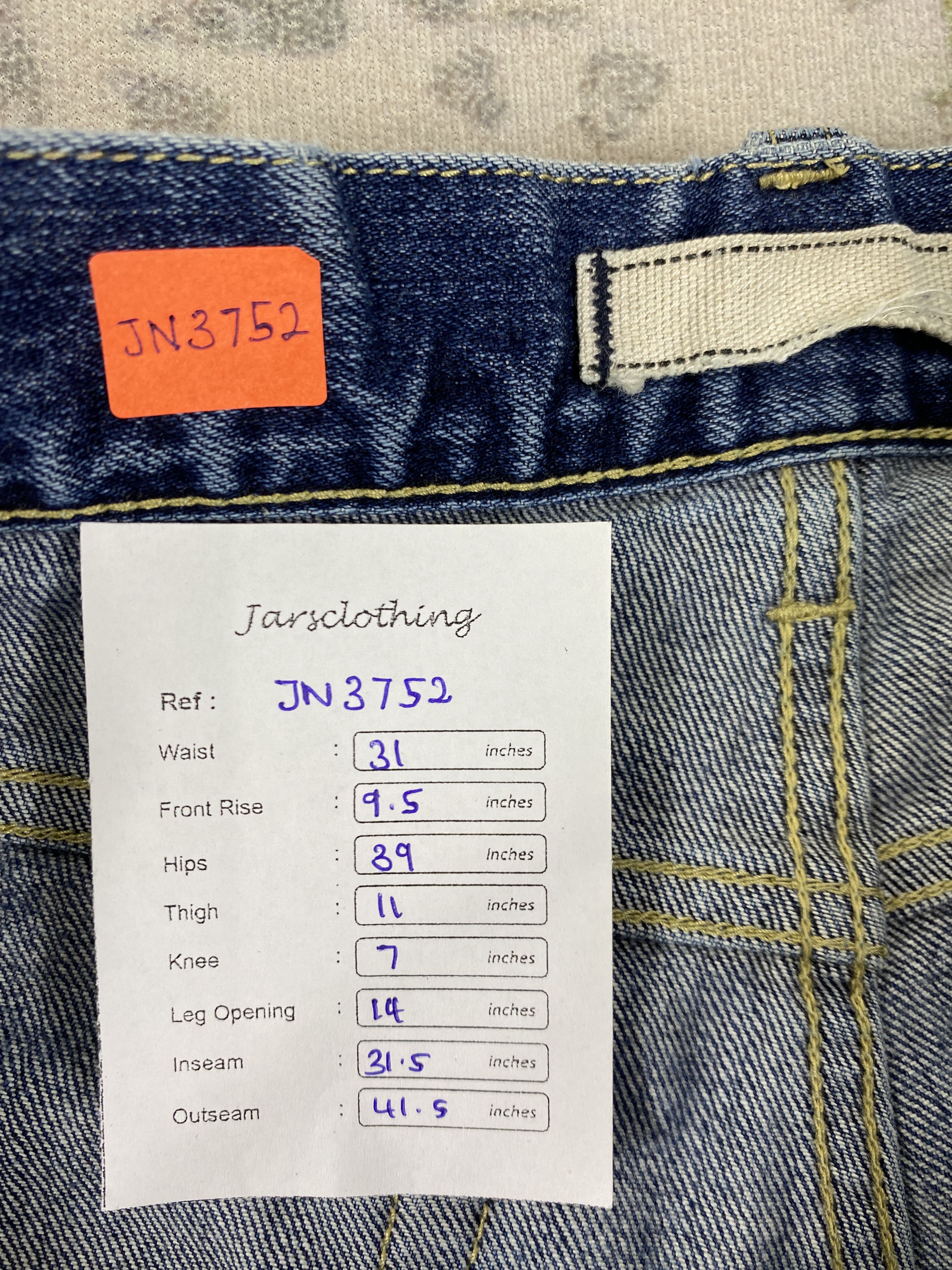 Japanese Brand Redline Distressed Blue Uniqlo Jeans 31x31.5 Denim- JN3752 Size US 31 - 8 Thumbnail