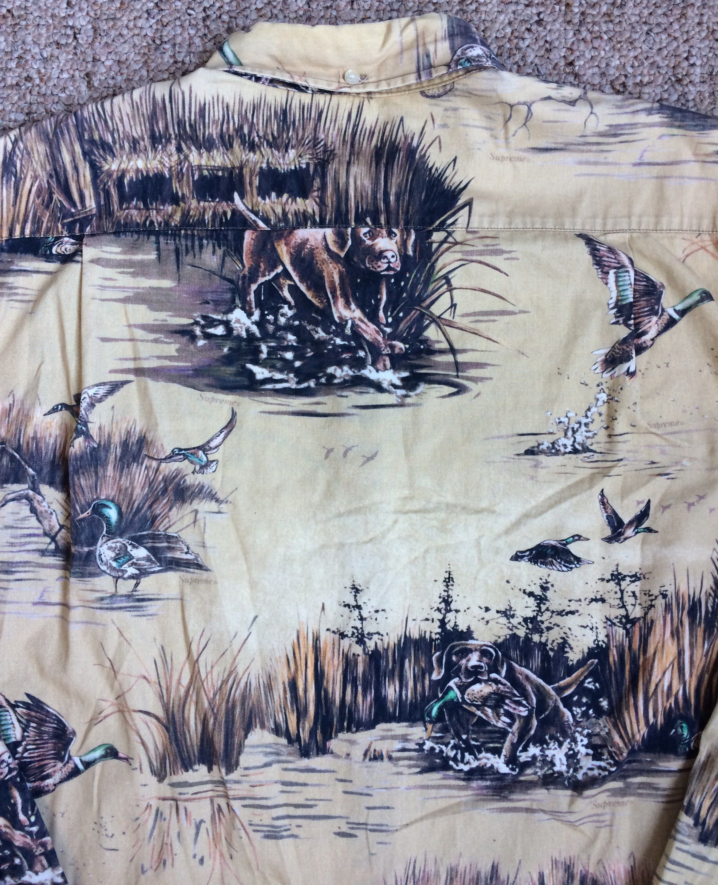 Supreme F/W 2012 Supreme Dogs & Ducks Button Up Shirt Size US L / EU 52-54 / 3 - 6 Thumbnail