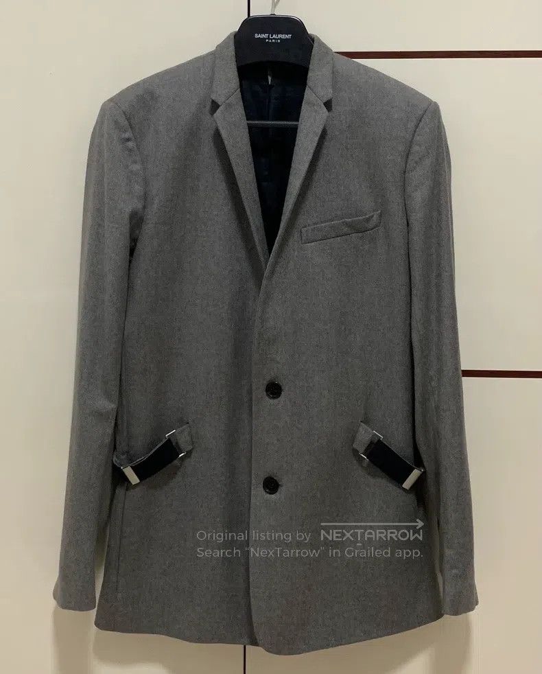 Dior Dior Gray Notched Lapel Belt Buckle Suit i Size US M / EU 48-50 / 2 - 1 Thumbnail
