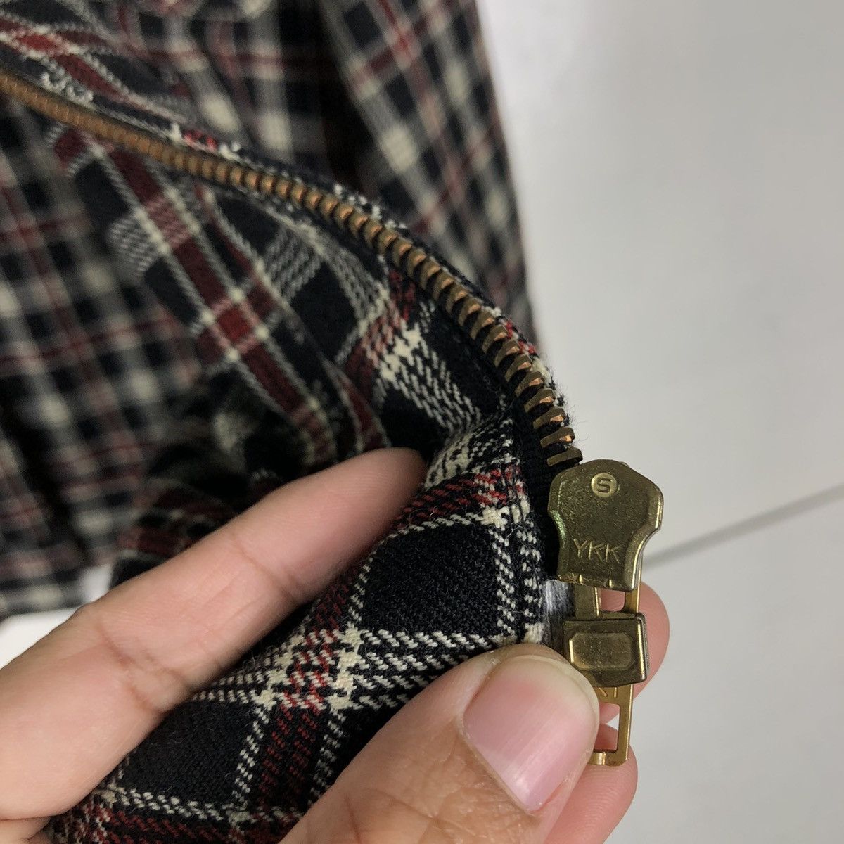 Japanese Brand 🔥Vintage Tartan Design Bomber Jacket Johni Dan Issey Miyake Size US M / EU 48-50 / 2 - 14 Thumbnail