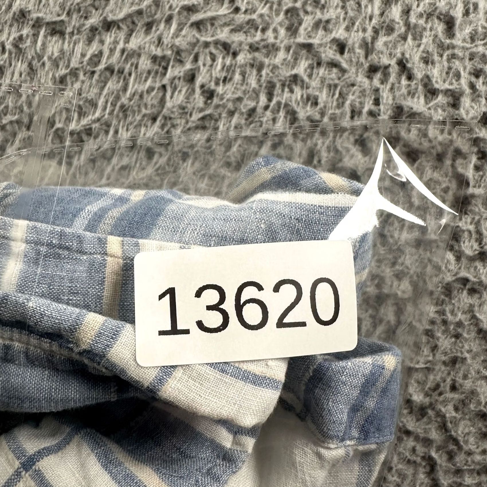 Sid Mashburn Sid Mashburn Shirt Mens XL Blue White Plaid Linen Blend Button Up Long Sleeve Size US XL / EU 56 / 4 - 8 Thumbnail