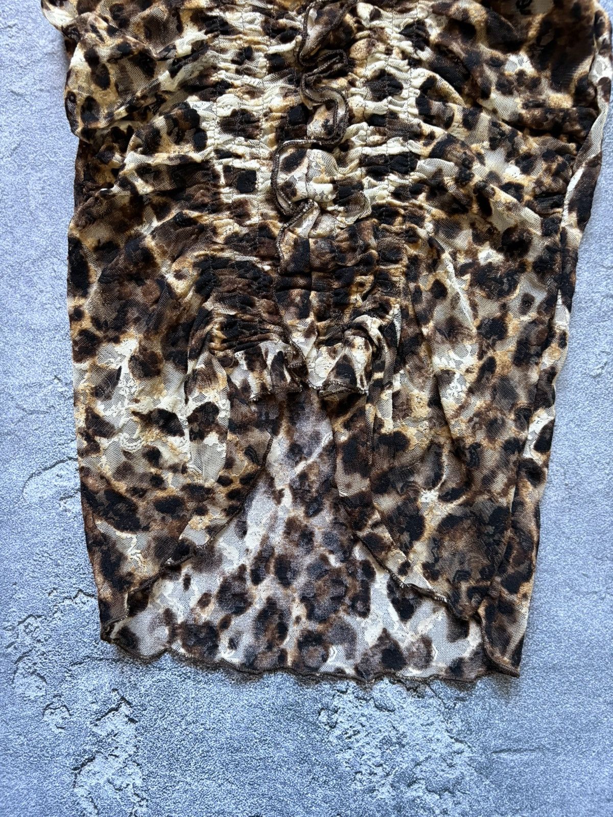 Roberto Cavalli Crazy Vintage Roberto Cavalli Style Sandro Leopard Mesh Top Size S / US 4 / IT 40 - 5 Thumbnail