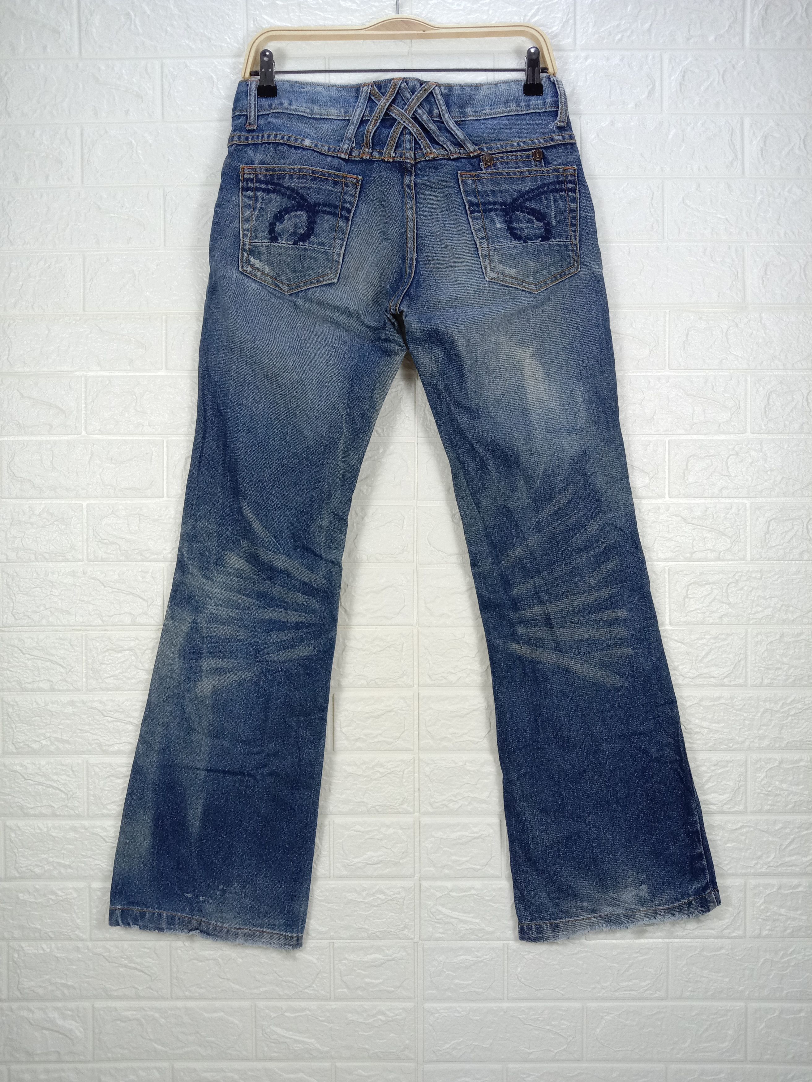 Japanese Brand Vintage Red Pepper Blue Wash Flare Jeans Bell Bottom Denim Size 28" / US 6 / IT 42 - 5 Thumbnail