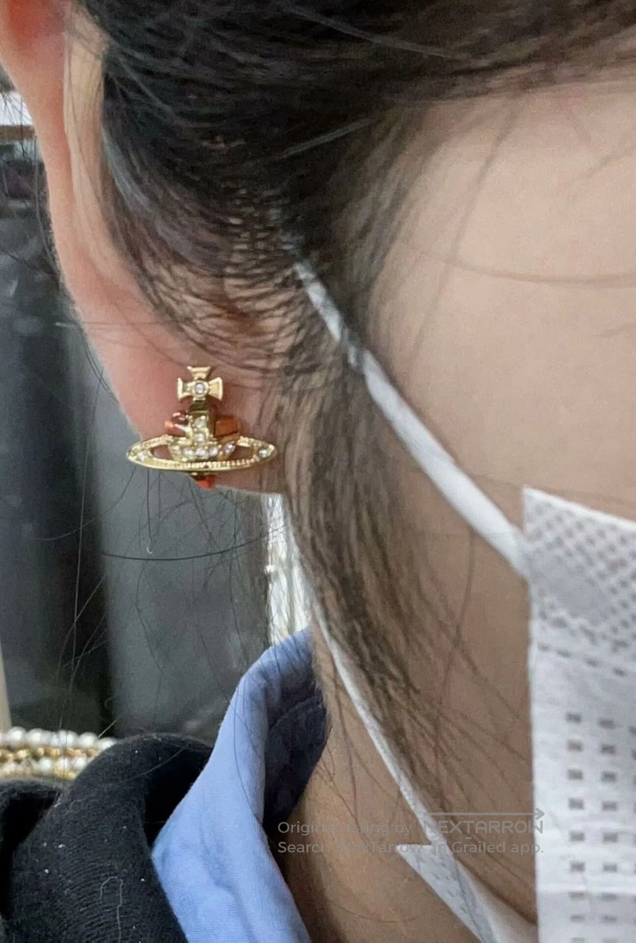 Vivienne Westwood Vivienne Westwood Saturn Heart Earrings. Size ONE SIZE - 2 Thumbnail